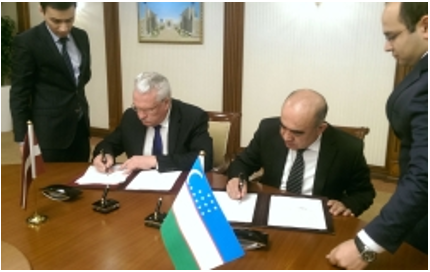 Minister Mr. Dūklavs visits Uzbekistan