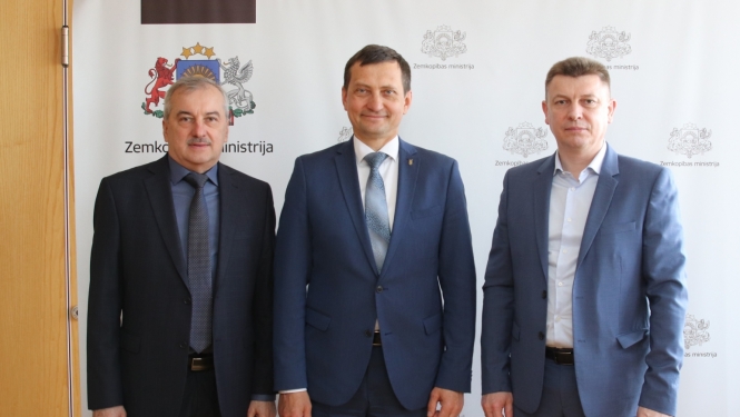 The Minister A. Krauze and the delegation from Ukraine’s Ternopil region has discussed cooperation opportunities and interests in the field of agriculture