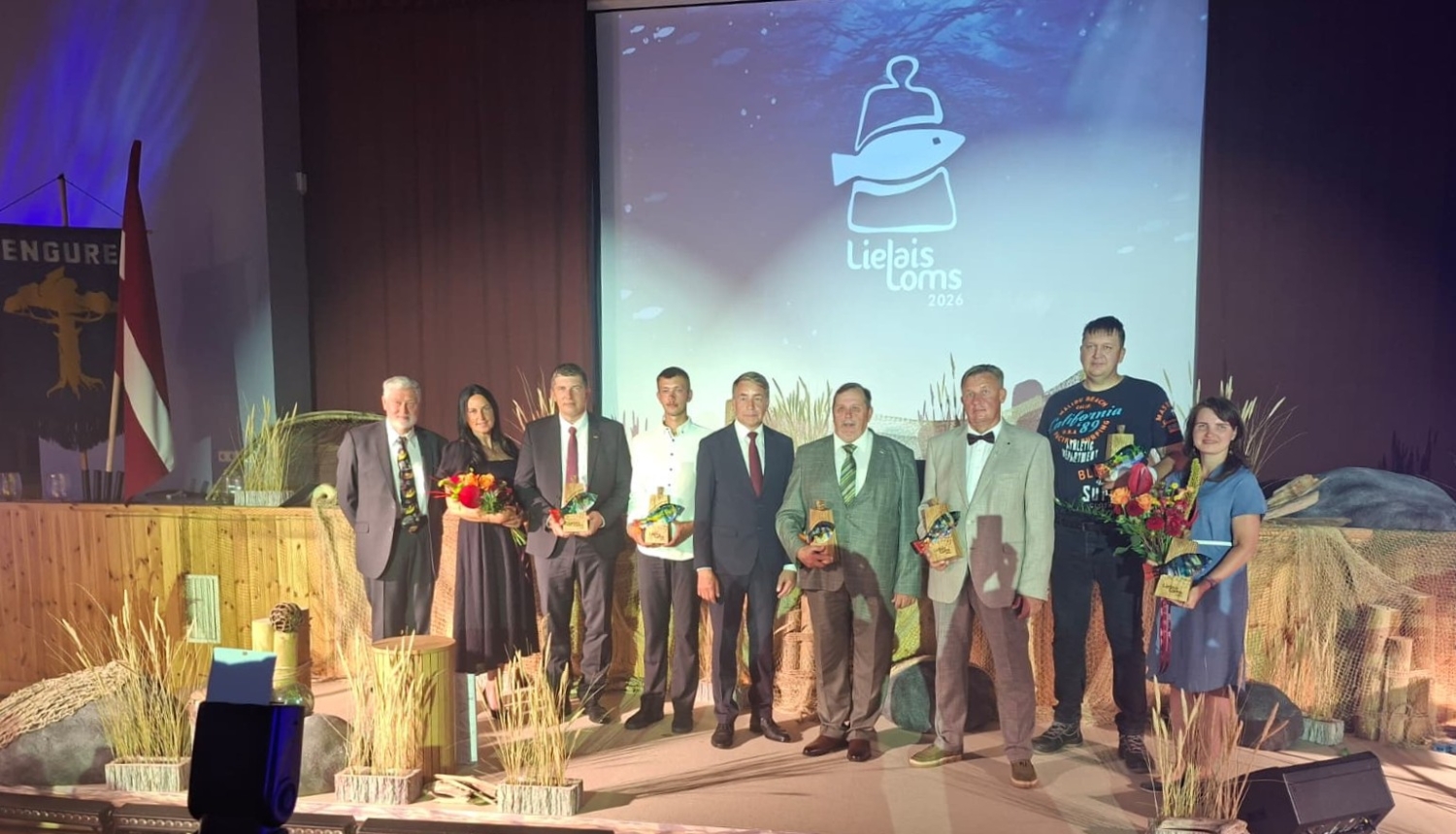 Gada balvas zivsaimniecībā "Lielais loms 2026" laureāti. 