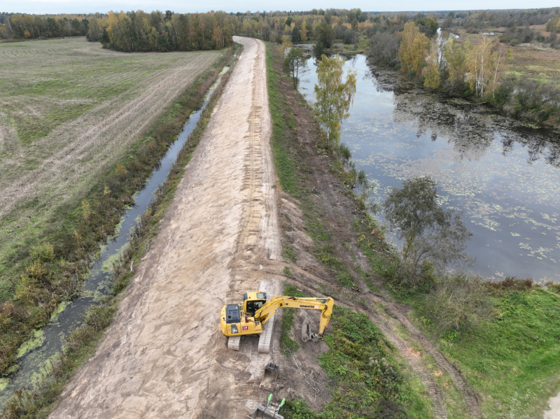 Vārpas poldera aizsargdambis D-1