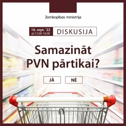 Samazināt PVN pārtikai.