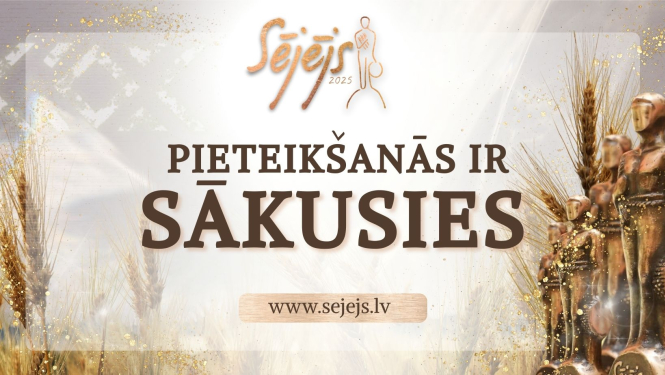 Plakāts - aicinājums pieteikt Sējējs 2025 konkursa dalībniekus