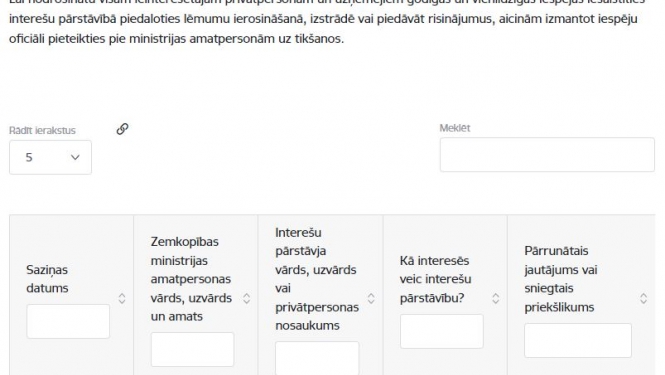 ekrānšāviņš no ZM mājaslapas