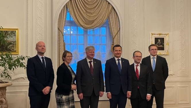 Latvijas, Lietuvas, Igaunijas, Somijas, Zviedrijas un Dānijas lauksaimniecības ministri Viļņā - kopfoto
