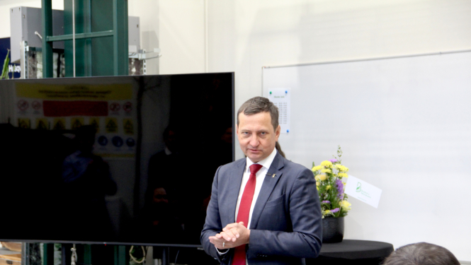 Ministrs Arboristu centra atklāšanā