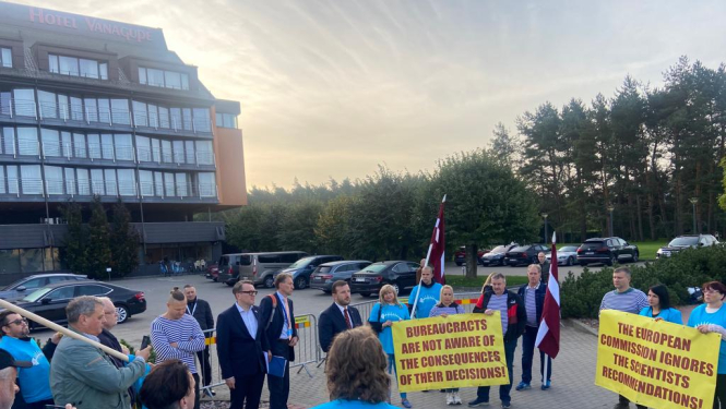 Zvejnieku streiks Palangā