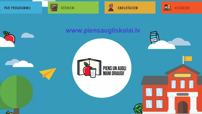 "Piens un augļi skolai” plakāts