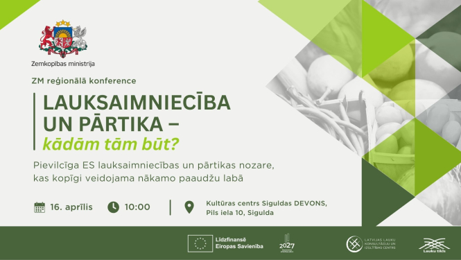 plakāts ar informāciju par konferenci