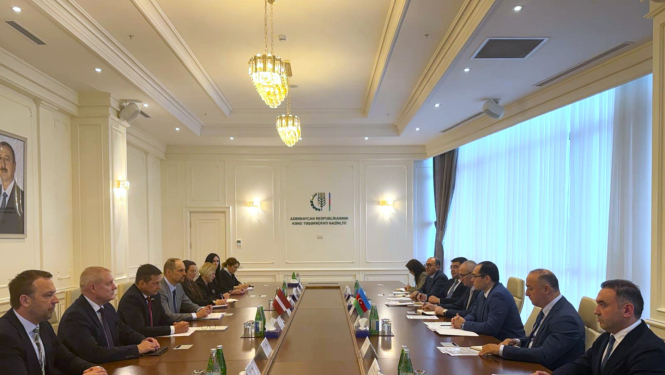 Latvijas un Azerbaidžānas delegāciju tikšanās