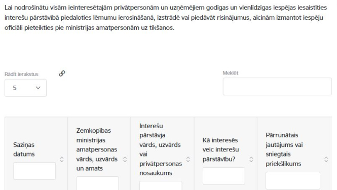 ekrānšāviņš no ZM mājaslapas