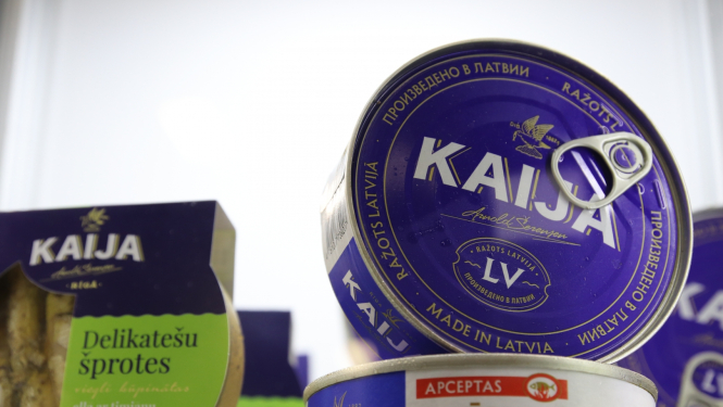 Zivju pārstrādes un konservu ražošanas un uzņēmuma SIA "Karavela" produkcija "Kaija"