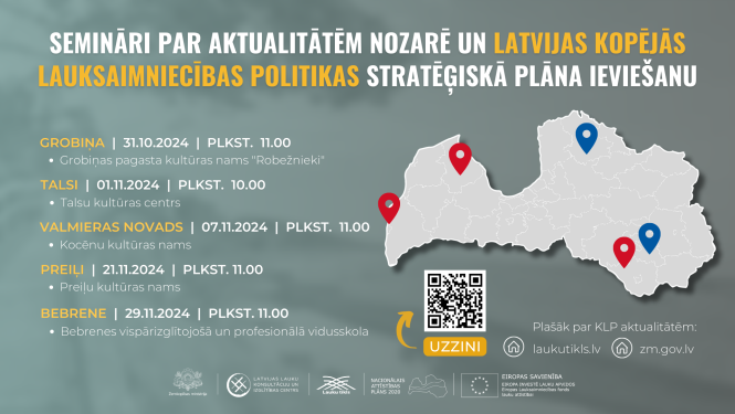 Saraksts ar visiem atlikušajiem reģionālajiem semināriem