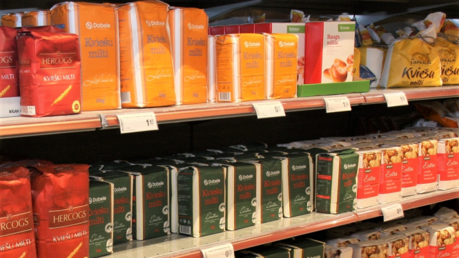 Pārtika, veikals. milti