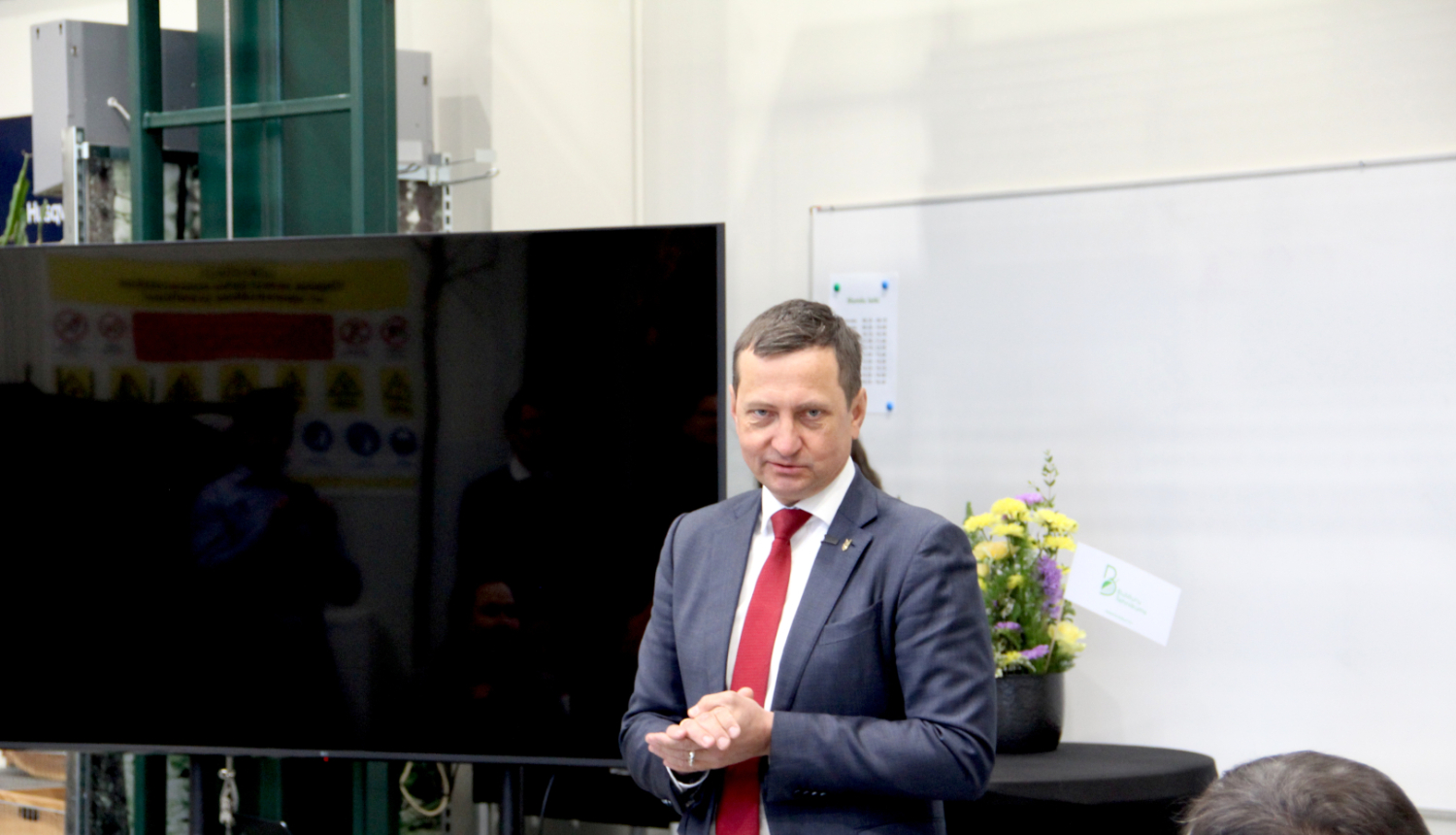 Ministrs Arboristu centra atklāšanā