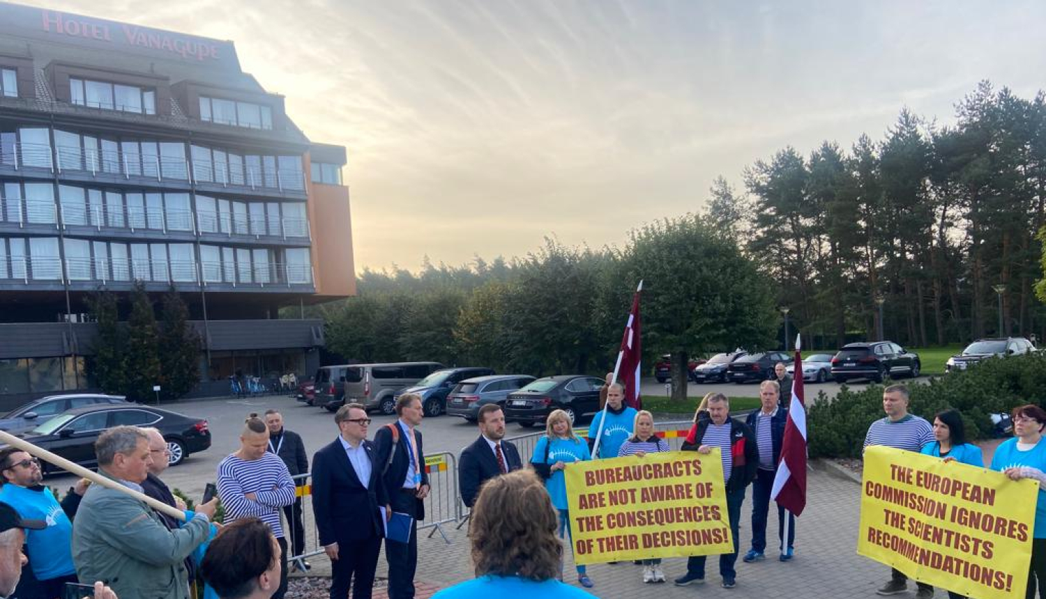 Zvejnieku streiks Palangā