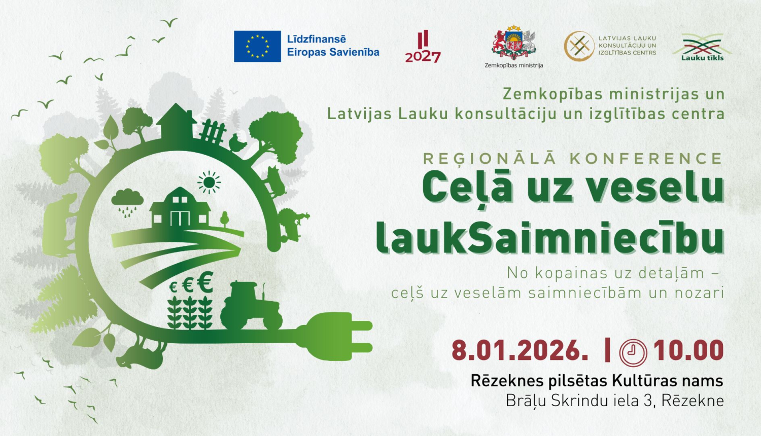 Reģionālās konferences Rēzeknē plakāts