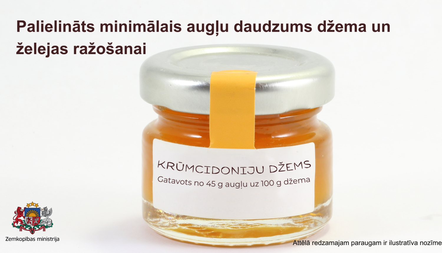 Dzeltens džems burciņā