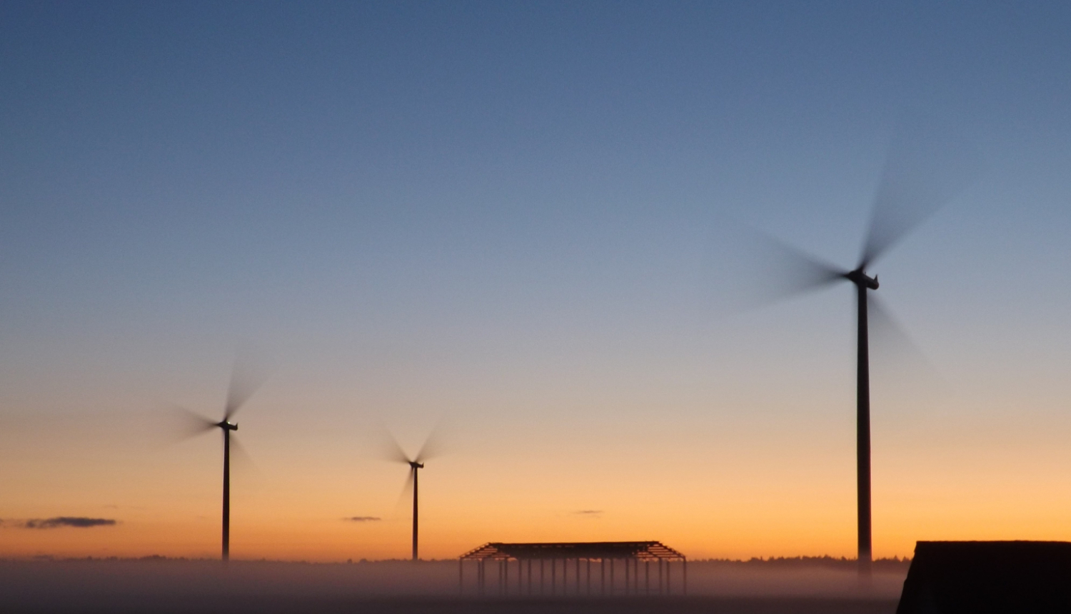 Vēja turbīnas krēslā