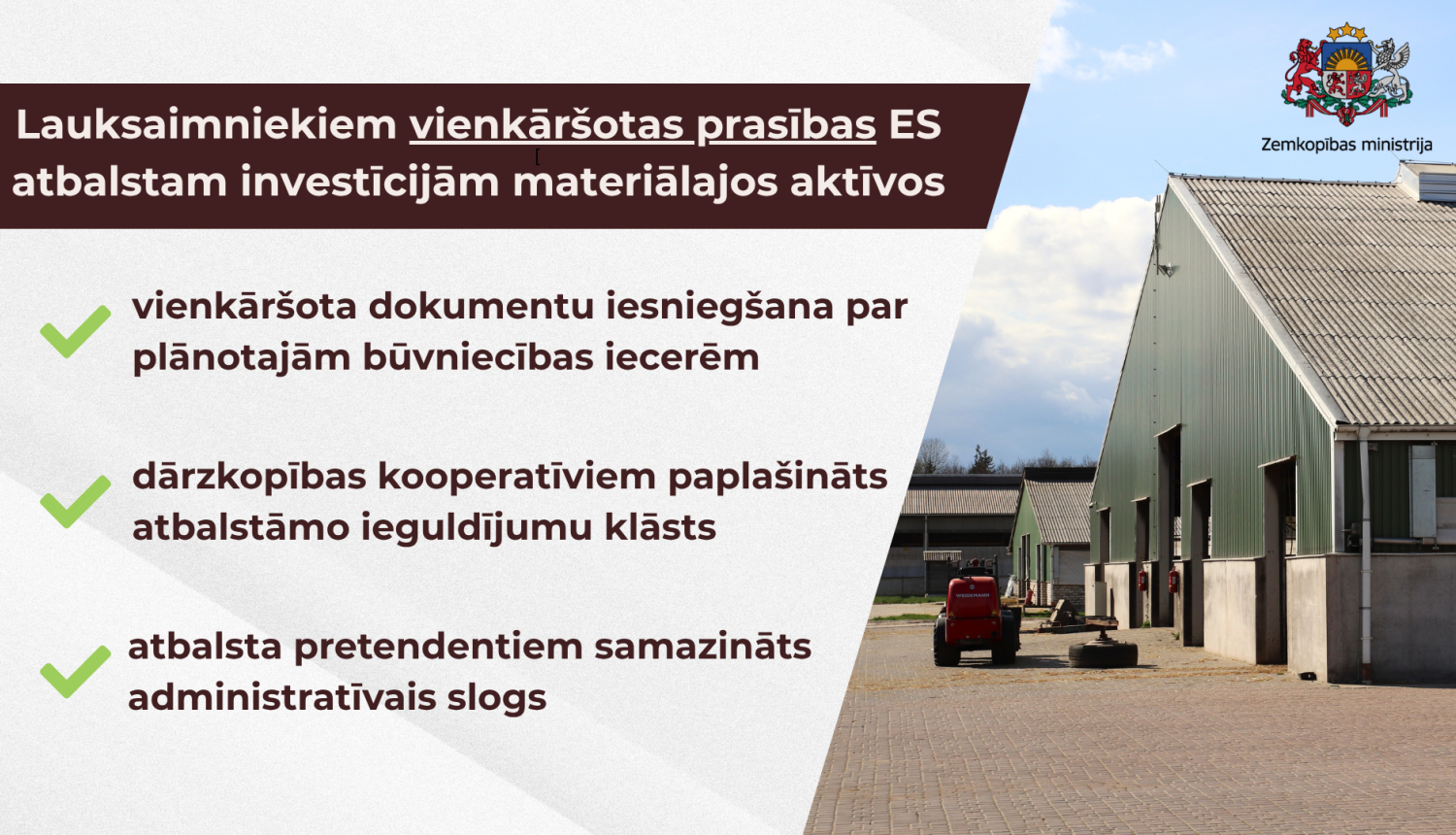 Ieguldījumi saimniecībās, vizuālis