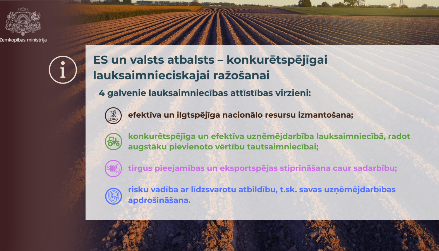Vizuālis ar tekstā minēto informāciju