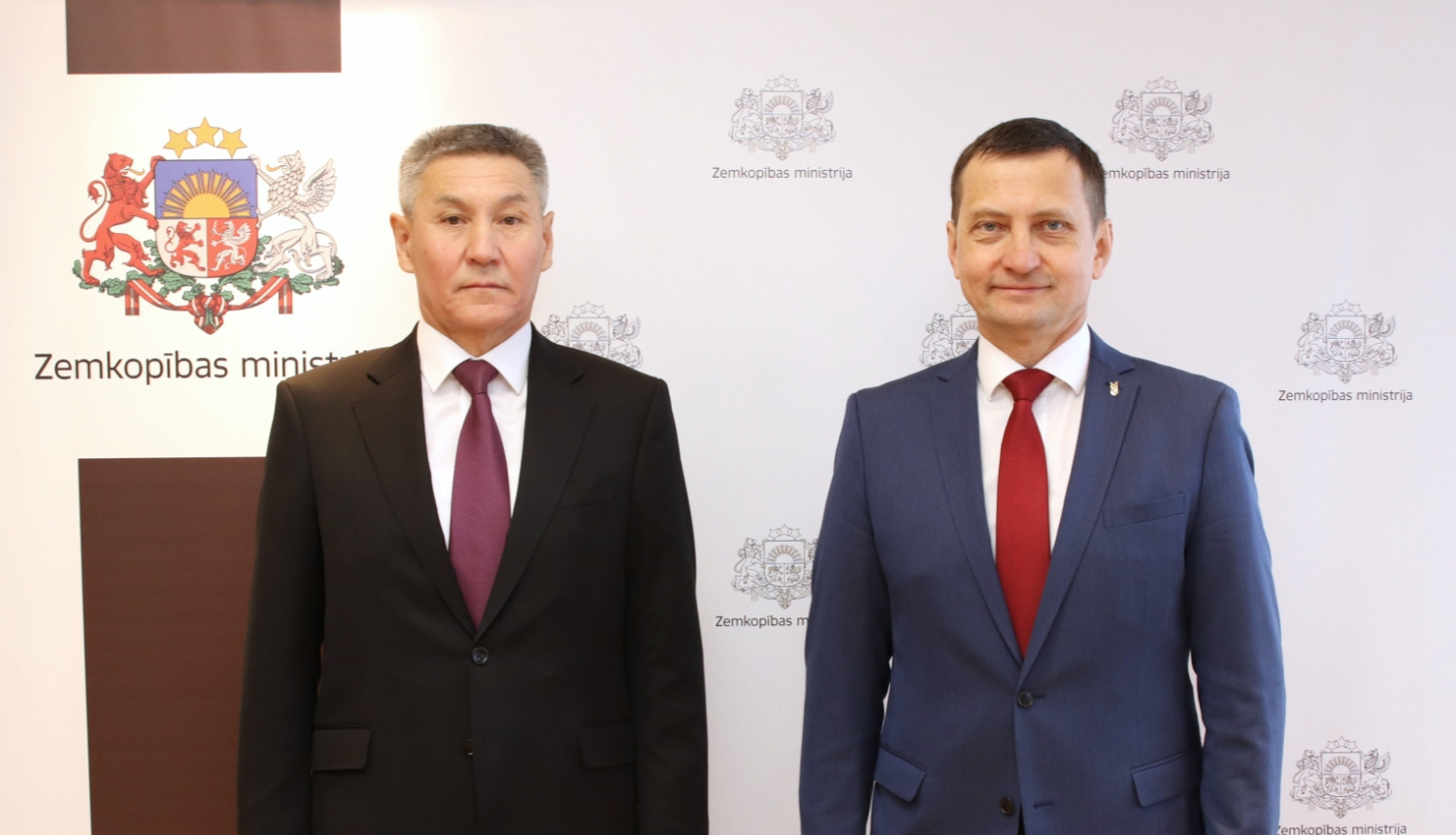 Minister of Agriculture Armands Krauze met with the Deputy Minister of Agriculture of Kazakhstan Amangali Berdalin
