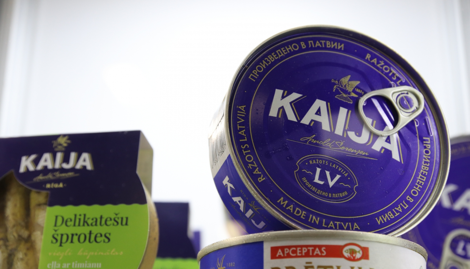 Zivju pārstrādes un konservu ražošanas un uzņēmuma SIA "Karavela" produkcija "Kaija"