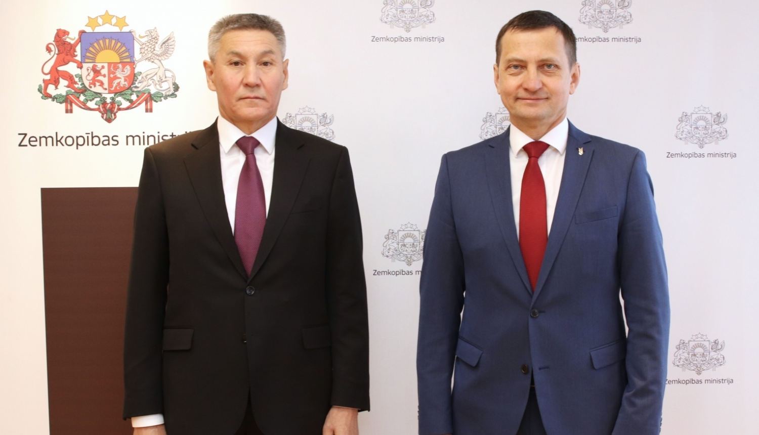 Minister of Agriculture Armands Krauze met with the Deputy Minister of Agriculture of Kazakhstan Amangali Berdalin