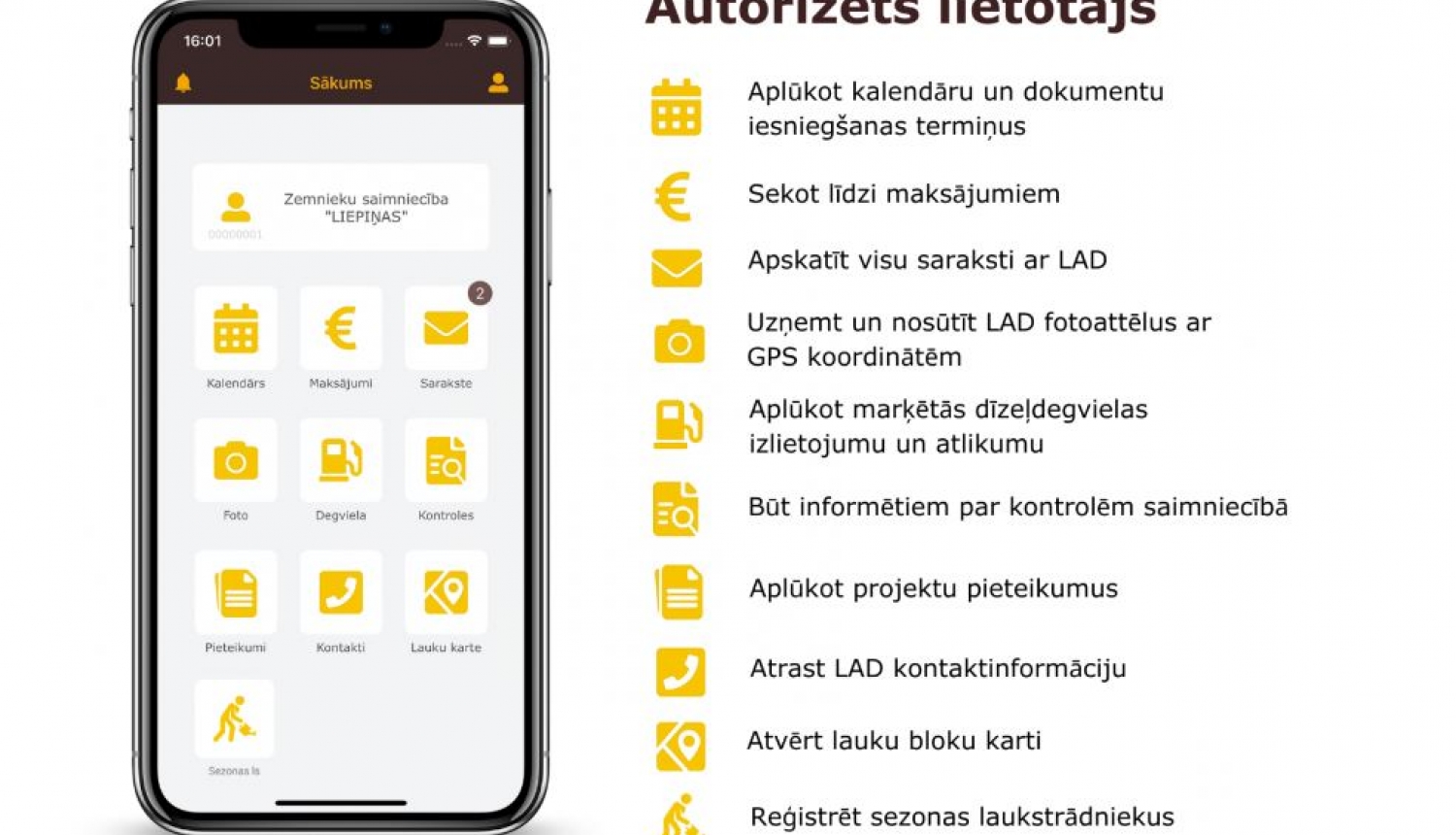 Lauku atbalsta dienesta mobilā lietotne